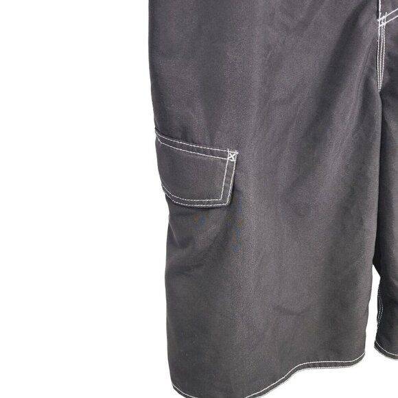 Dolfin Black Swim‎ Board Shorts Men's Size 36 Black - Picture 4 of 8